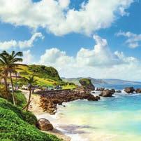 Grenada Tobago (Scarborough) Trinidad BARBADOS ANTIGUA A tropical paradise with plenty to do on and off the beaches, Antigua is full of sun, sea and sand, as well as rich history. ST.