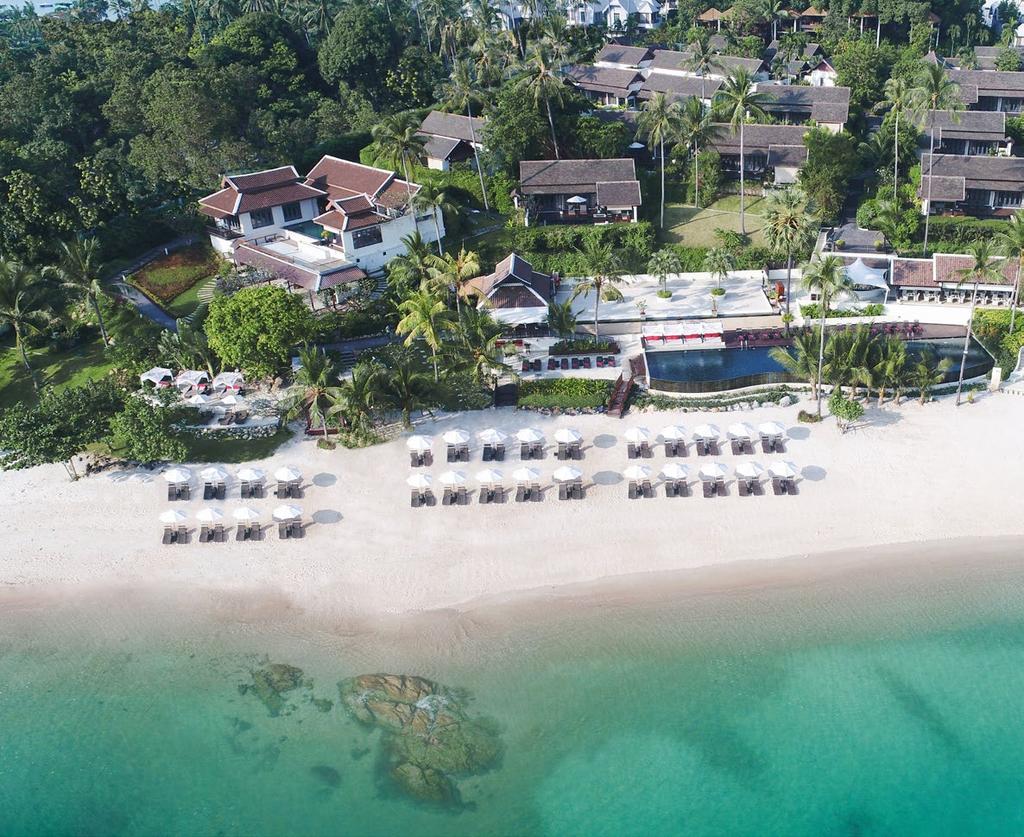 LOCATION Anantara Lawana Koh Samui Resort sits on the curved north end of the famous Chaweng Beach.