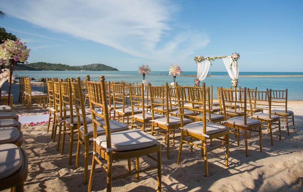 WEDDING Celebrate your love in traditional Thai style or chose a western ceremony on the beach. Make your dream wedding a reality with the help of our dedicated wedding planner and team.