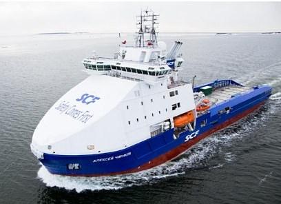 Second icebreaker delivered to Sovcomflot Arctech Helsinki Shipyard has delivered the second of two icebreaking supply vessels that it has built for Sovcomflot.