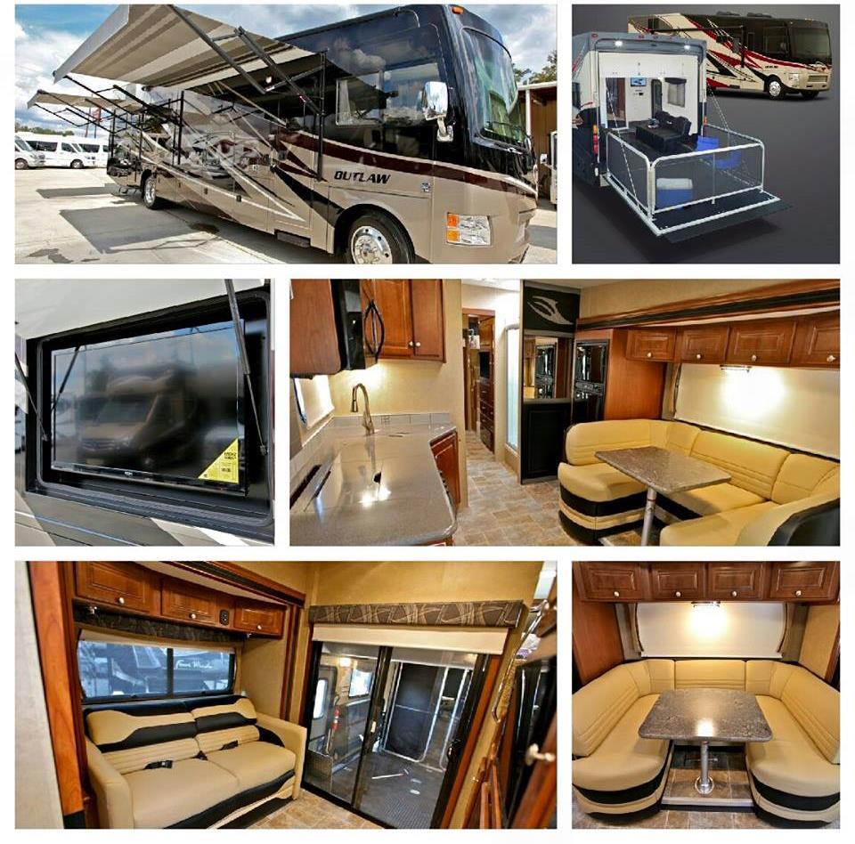 Ideal for sports tailgating, music festivals family vacations, corporate functions and more 5 HDTVs throughout the coach In-motion satellite system Kitchen with stove, microwave, sink refrigerator