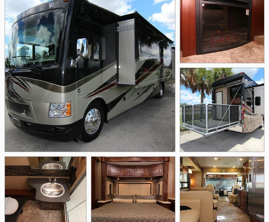 Ideal for extended tailgating, music festivals, family vacations, corporate functions and more 4 HDTVs throughout the coach Full high definition automatic satellite Kitchen with stove, microwave,