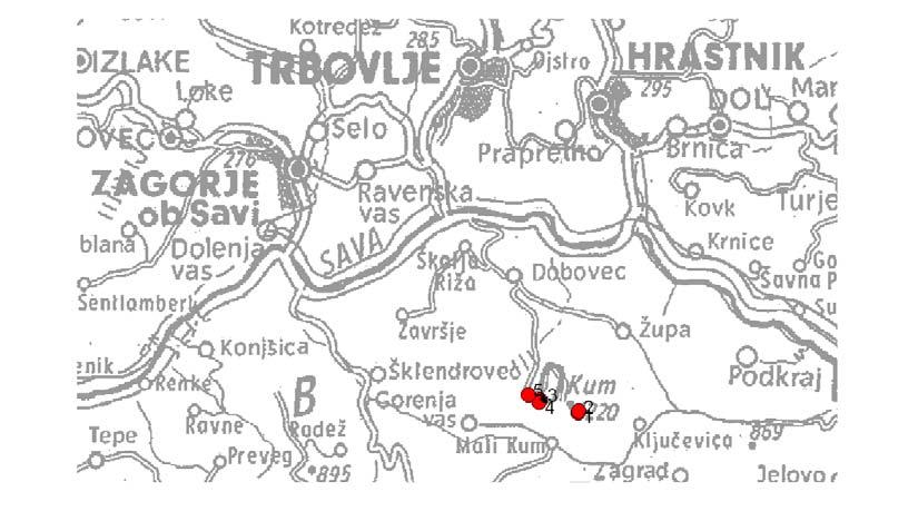 24 Slika 3: Lokacije raziskovalnih ploskev v pogorju Kuma 4.2 STANJE, USMERITVE IN UKREPI V ODDELKIH, KJER SMO IZLOČALI PLOSKVE 4.2.1 Oddelek A47 (povzeto po Gozdnogospodarski načrt.