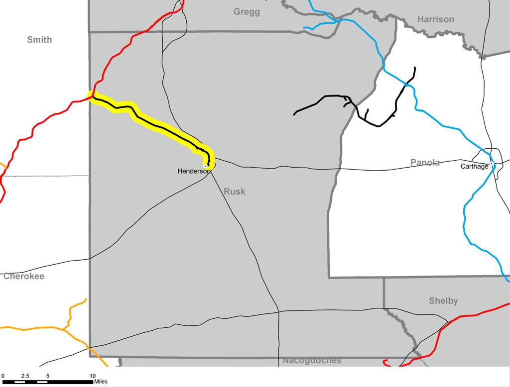 LEGEND Year Created: 2008 Current Status: Active Type: Single-County Counties (1): Rusk Motivation for Forming: Abandonment Asset Ownership: RRTD owns 15-mile Overton-Henderson spur line The Rusk