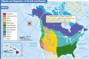 25 Lots of Climates 26 27 28 Shared Climates Below the Arctic and Tundra lies the Sub-Arctic climate Most of Canada and Alaska is