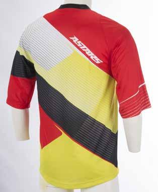 326 RED WHITE ACID YELLOW 794 ROYAL BLUE WHITE BRIGHT GREEN DEPTH 3/4 JERSEY CODE 176 1616 / SIZE S-XXL Constructed from