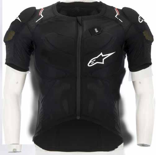123 WHITE RED EVOLUTION JACKET CODE 165 6515 / SIZE XS-XXL Removable and replaceable Level 1 CE-certified back protector.