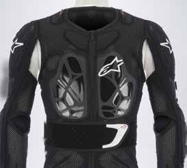 TECH BIONIC MTB JACKET PROTECTION PROTECTION PANELS ARE STITCH-MOUNTED ONTO JACKET FOR