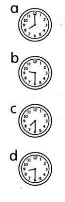 clock 3 I go to school