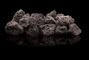 MEDIUM BLACK lava rock 1-3 CM IN SIZE #50728 10 lb. poly bag LARGE BLACK lava rock 3-5 CM IN SIZE #50730 10 lb.