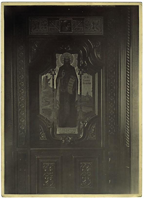 СОБА У СРПСКОМ СТИЛУ... Слика 3. Икона Св. Саве Освећеног, око 1932.