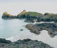 England, the Lizard peninsula is known for its rugged rocks and delightful sandy coves.