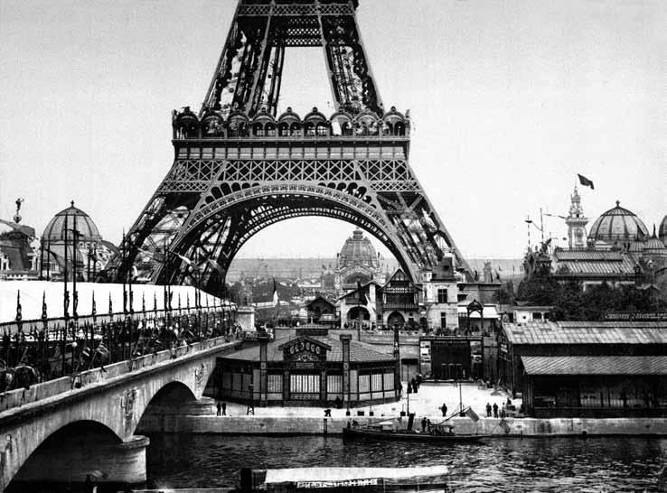 The Eiffel Tower built for the Paris world exhibition in 1889. Industry and modernity was important, but also folk art and culture became vital manifestation of national pride and identity.