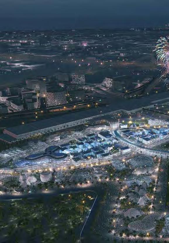 EXPO 2020 FAST FACTS THE EXPO 2020 DUBAI SITE - A UNIVERSAL STAGE OF WONDER 6 Months 20 October 2020 > 10 April 2021 25 million visits 70% of visitors 180+ participating coming from nations abroad 20