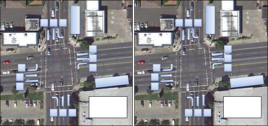 Boulevard and 39th Avenue. were monitored by two Wavetronix units that were installed by the City of Portland.