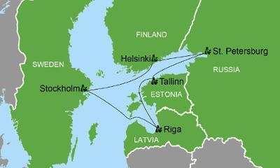 DAY 1 DEPARTS 17:00 Welcome: Stockholm, Sweden Welcome aboard Serenade of the Seas Water and green space