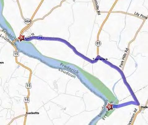 24 Leg 21: Point of Rocks to Mouth of Monocacy Leg 22: Mouth of Monocacy to White s Ferry C&O Mile marker: 48.2 42.2 C&O Mile marker: 42.2 35.5 Run Distance: 6.0 mi Run Distance: 6.