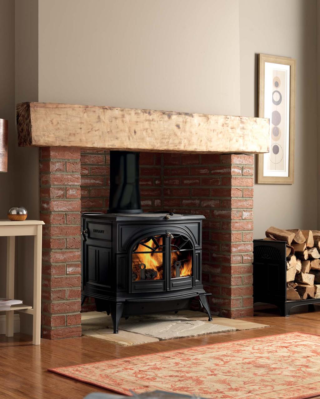 18 www.acrheatproducts.co.uk 19 TC AW TL CC EA DEFIANT WOODBURNER A real powerhouse of a stove with a massive 9.