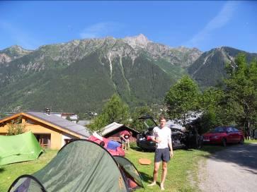 We found a pitch and the busy campsite and quietly set up camp which would be our home for the next two and a half weeks.