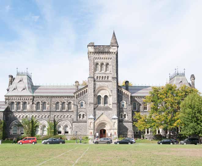 EDUCATION THAT MAKES THE GRADE 10-min walk UNIVERSITY OF TORONTO Canada s foremost institution of learning, discovery and knowledge creation; One of the world s top research-intensive