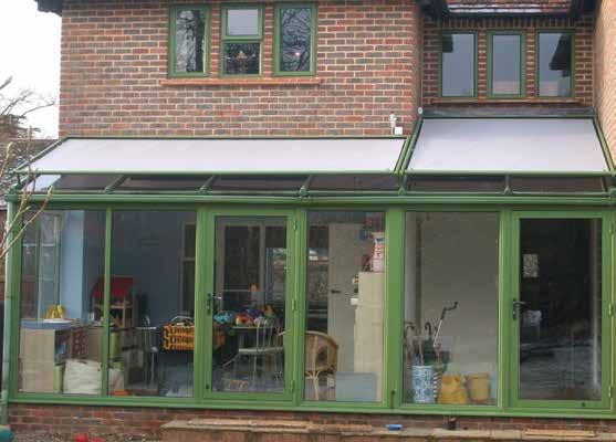 The casing and fabric can be manufactured to match your conservatory Advanced technology makes Nationwide Exterior Roof Blinds the product of