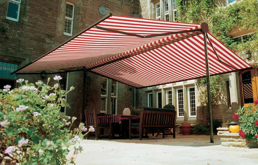 This remarkable freestanding Awning can cover over 100 square metres (13m x 8m) giving you maximum cover and a large area to sit under on the hottest of summer days.
