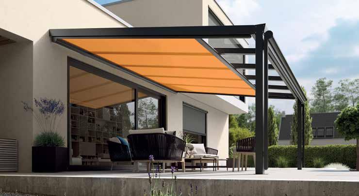 operation Oslo Veranda Blind Tallinn Veranda Blind Sun Protection for Verandas or Conservatory Roofs Operated by remote control Option to upgrade to automatic