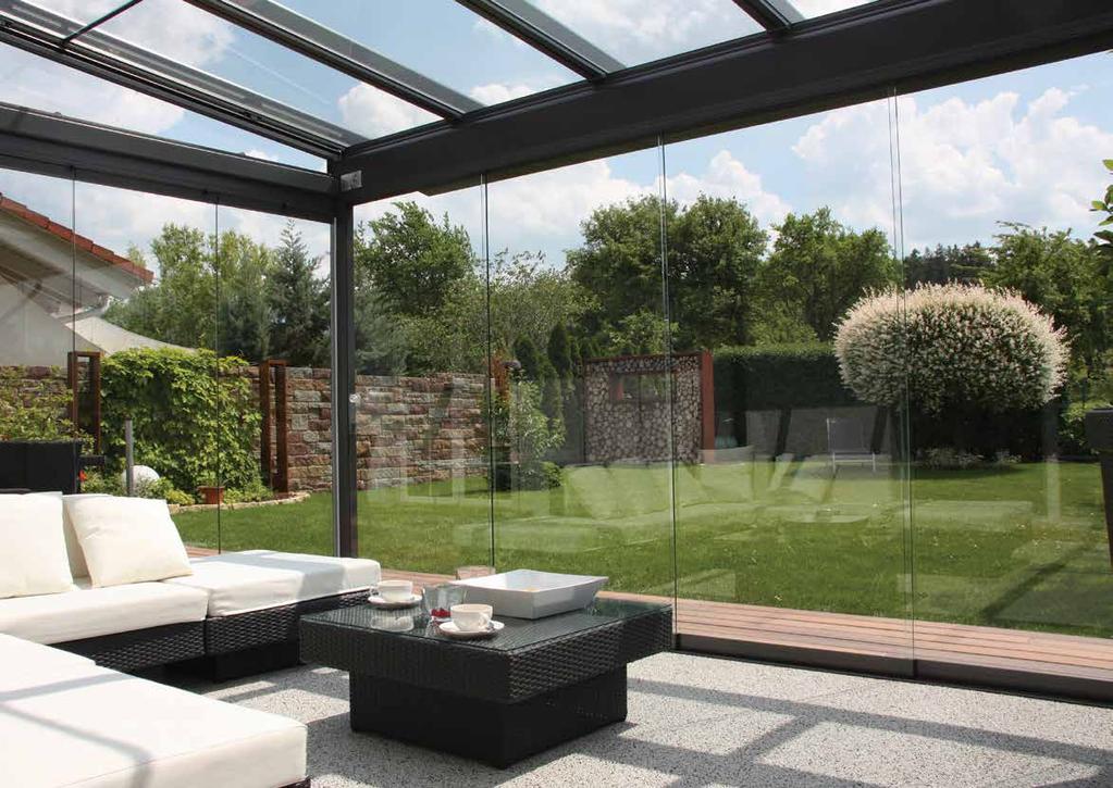 Glass Walls New Optional Sliding Glass Walls Glass Walls For those who are looking to take outdoor living one step further, we are, now pleased to provide a Sliding Glass Door System to enclose part