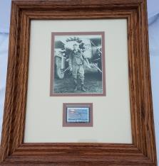 Framed print with stamp of Charles