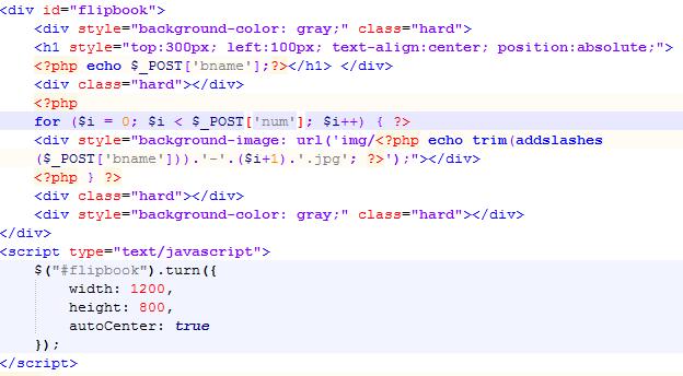 dva div elementa kao i početna dva definirana su klasom hard te predstavljaju rubne stranice eknjige. Slika 4.8. Isječak koda iz datoteke preview.php Slika 4.9.