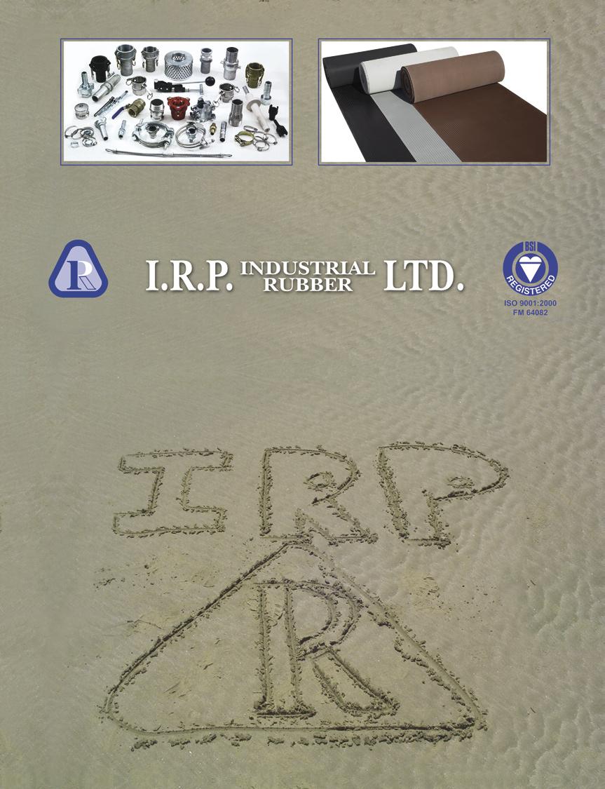 COUPLINGS & CLAMPS FLOOR MATTING PRODUCTS AVAILABLE Wide Rib, Fine Rib, Hex Mats, Switchboard, Diamond Top. COMPANY PROFILE I.R.P. Industrial Rubber Ltd. was established in 1950.