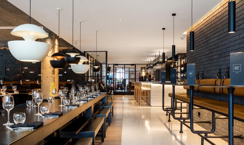 RESTAURANT EMBRACING THE ART OF SHARED DINING IN THE HEART OF LONDON S MOST ICONIC SQUARE, LEICESTER SQUARE KITCHEN OFFERS RELAXED LUXURY IN A SOPHISTICATED YET UNASSUMING SETTING.