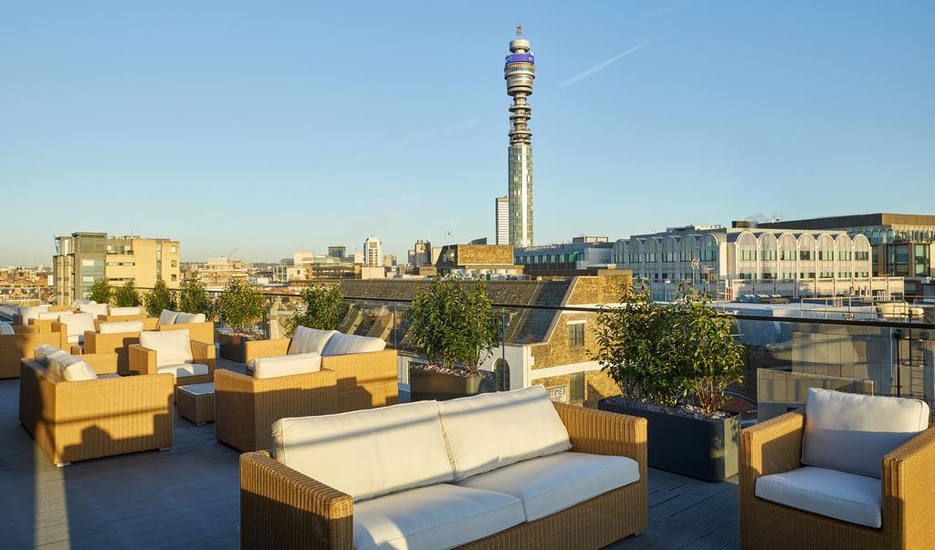 RIGHT A 1,200 sq ft communal rooftop terrace overlooking the heart of