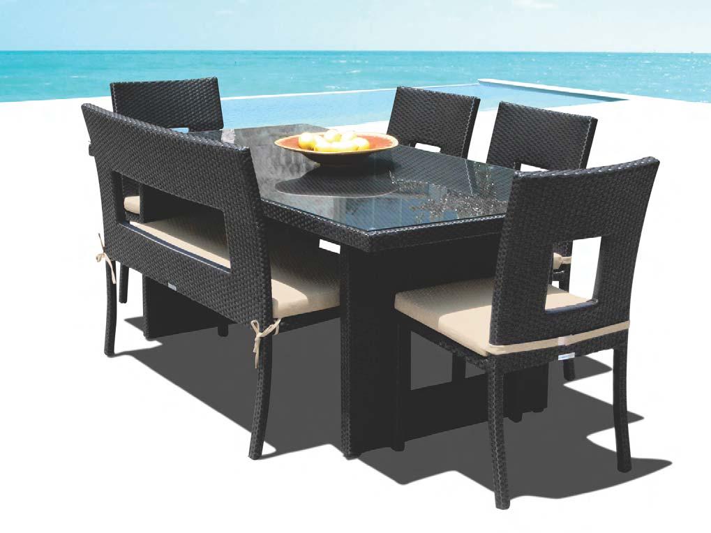 Outdoor Table with Chair
