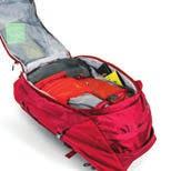 STOWABLE SLEEPING PAD STRAPS Dual sleeping pad straps near the base of the Waypoint/ Wayfarer provide easily accessible and secure external gear storage options.