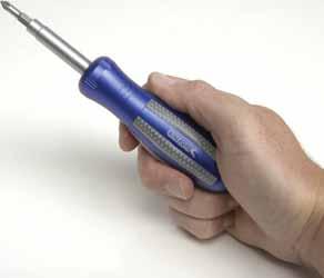 common sizes for multiple uses 6-in-1 Screwdriver 2 Blade