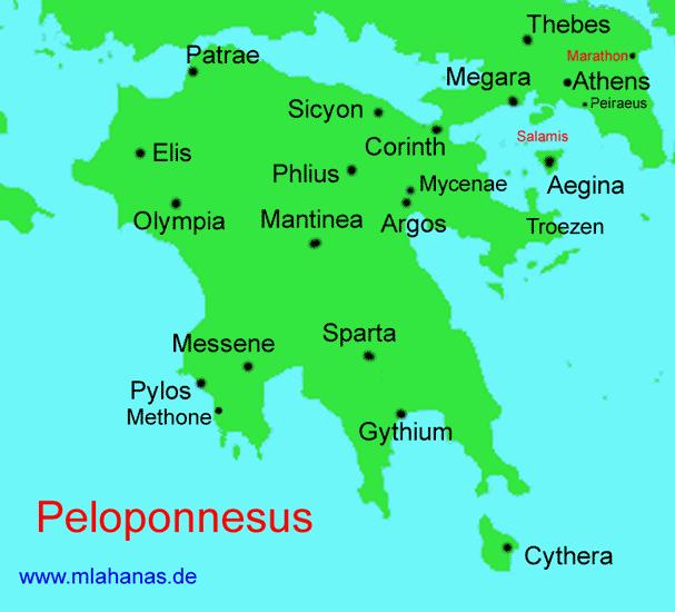 Sparta Founded by descendants of Dorian invaders (from dark ages ) Located on the Peloponnesus Peninsula (southern