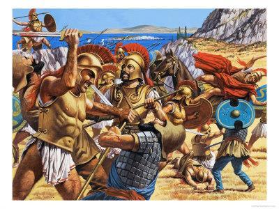 Battle at Marathon Persians decided to attack Athens directly Loaded cavalry & infantry on ships and went north to Athens