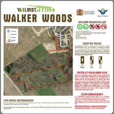 6.4 Signage Trail markers or posts including the Wilmot Trails logo, trail destination and distance, and any trail specific rules will be used at the entrance points to a trail, excluding short