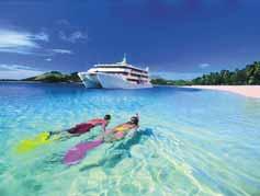 Its well-appointed vessels explore the remote Fijian villages, tranquil bays, coral cays and the crystal clear waters of the beautiful &