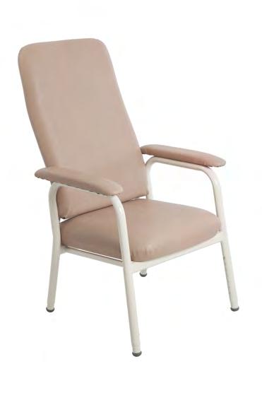 HIGH BACK CLASSIC DAY CHAIR A high back orthopaedic chair that offers adjustability, comfort and support 90 mm CHP0800 CHP080 High Back Classic Day Chair - Champagne Vinyl High Back Classic Day Chair