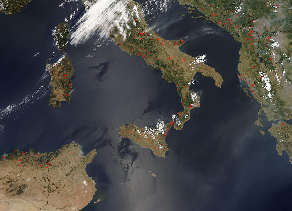 288 Heliocentrična meteorologija Požari u Sredozemlju 24. jul 2007.