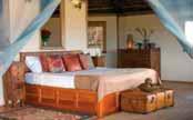 Sanctuary Kusini Twelve tents all with personal butlers, en suite facilities and hot water.