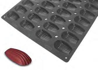 60 Tray 600 x 00 mm - 0 cakes 5,6 0,57,3 cl Silicone moulds MOUL'FLEX