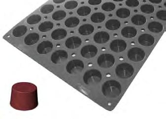 60 Tray 600 x 00 mm - 35 cakes 7 3, 9 cl Silicone moulds MOUL'FLEX PRO -