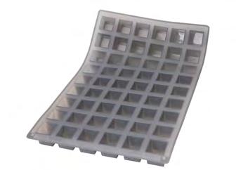 SILICONE MOULDS Transparent silicone moulds -MOUL'FLEX PRO KRYSTAL-portions CUBES 5 mm