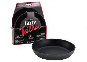 PASTRY Round trays Mould for upside down pie "Tatin", non-stick aluminium CHOC Ceramic Code Designation Ø H.cm Th.mm Kg " Tatin Tart " recipe included 837.0 / portions 0,,7 0,57 837.