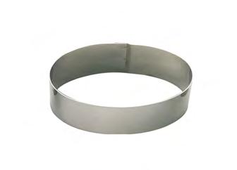Equivalent to a ø 6 cm ring,5 0,5 The ring thickness is adapted to the diameter : the stainless steel ring keeps its shape throughout its use but is not