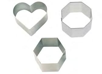 PASTRY Rings and molds - Stainless steel Set FRANCK MICHEL - MOF - : stainless steel rectangular form and cutter FRANCK MICHEL - MOF and Pastry World Champion - has created this rectangular form and