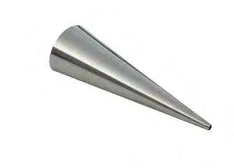 PASTRY Stainless steel horn core Various pastry accessories Code Designation Ø L.cm Th.mm Kg 3006.5 3006.30 3006.